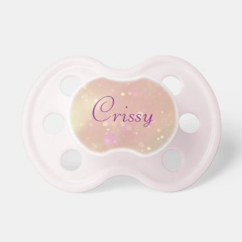 Sweet Pastel Name Pacifier by PattiJAdkins at Zazzle