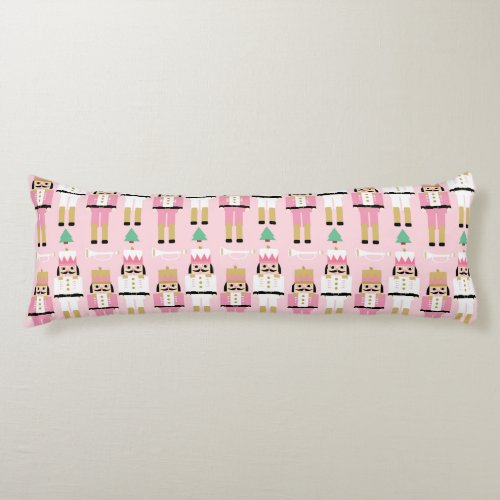 Sweet Pastel Nutcracker Christmas Body Pillow