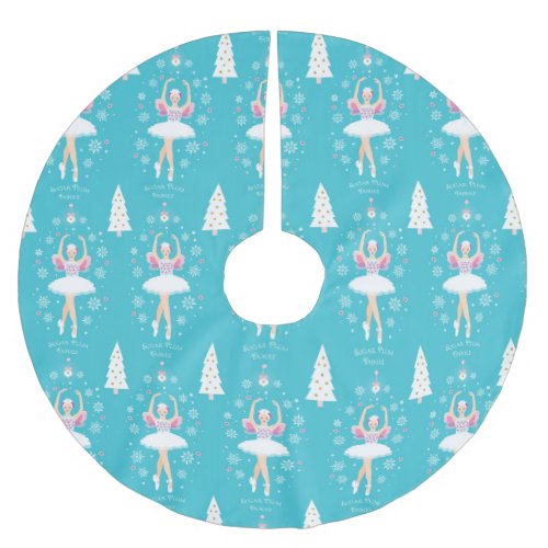 Sweet Pastel Nutcracker Christmas Brushed Polyester Tree Skirt