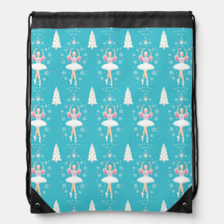 Sweet Pastel Nutcracker Christmas Drawstring Bag