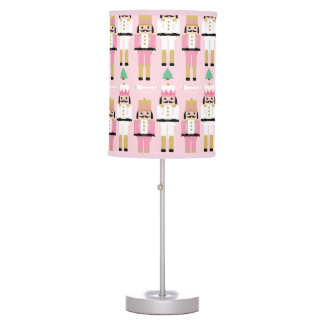 Sweet Pastel Nutcracker Christmas Table Lamp