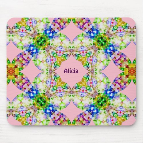  Sweet Pastel Pattern  Personalized ALICIA  Mou Mouse Pad
