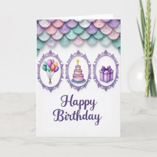 Sweet Pastel Petal Birthday Card