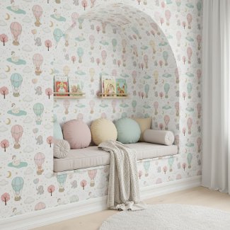 Sweet Pastel Swan & Friends Nursery ID1234