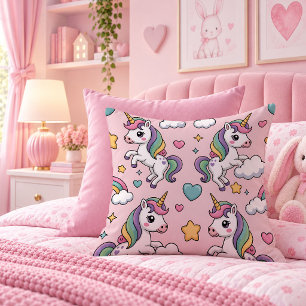 Sweet Pastel Unicorn Bedroom Decor Pillow Cover Ar