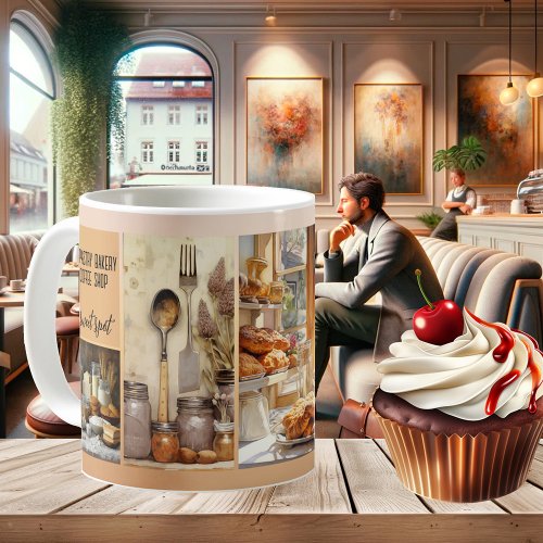 Sweet Pastry Bakery Coffee Shop Photo  Coffee Mug