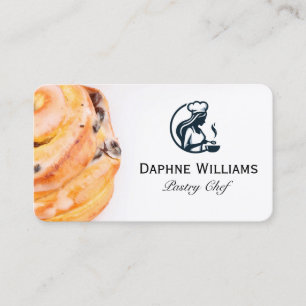Sweet Pastry   Chef Logo Business Card