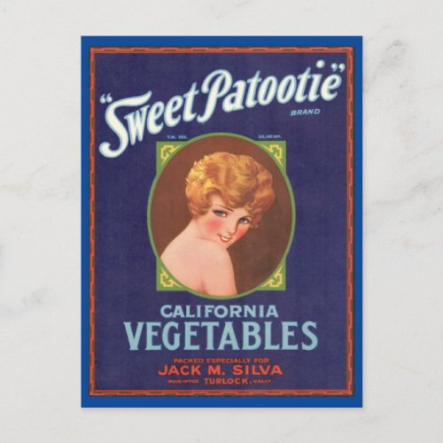 Sweet Patootie Brand Postcard