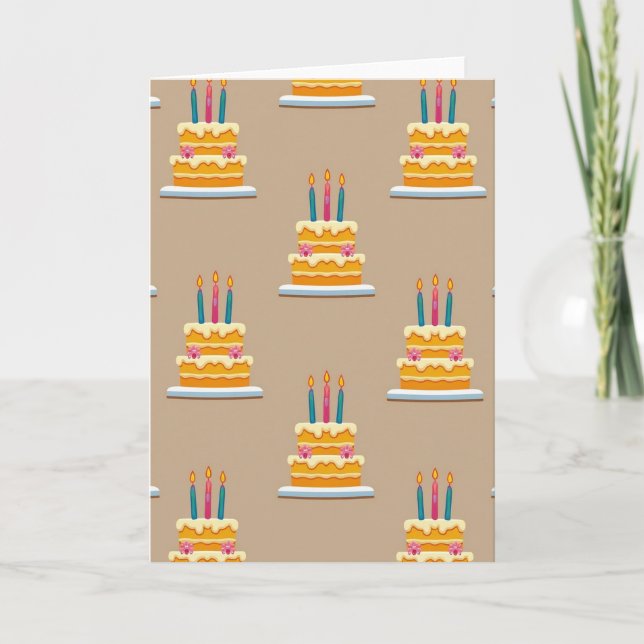 Sweet Pattern Birthday Card (Front)