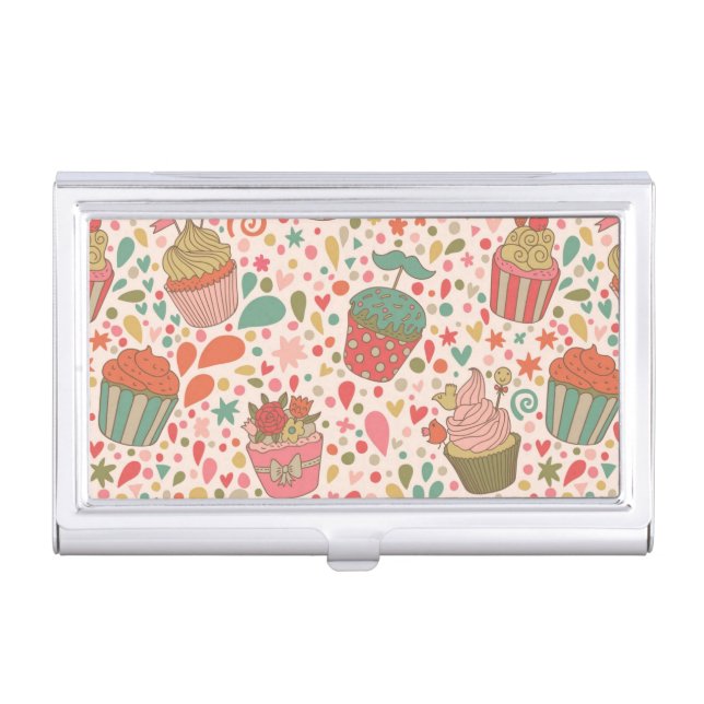 Sweet pattern business card case (Front)