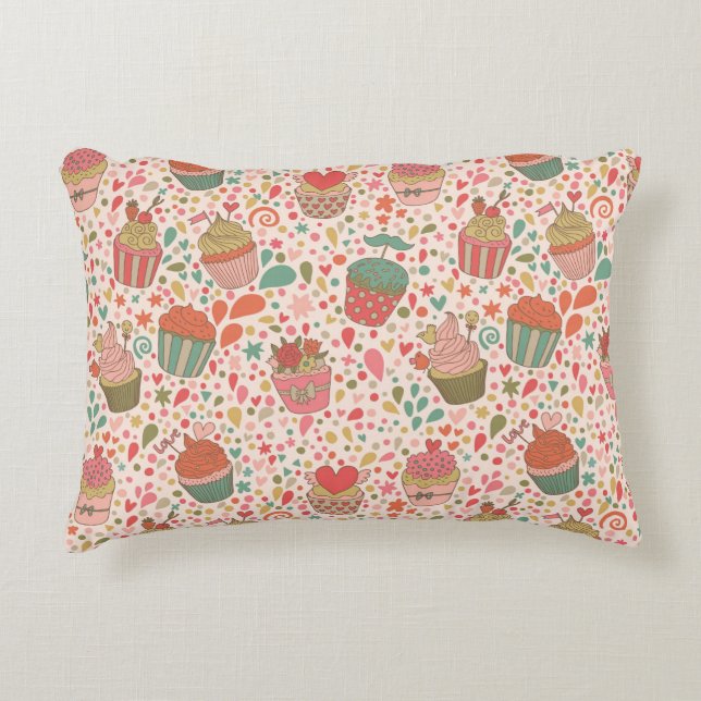 Sweet pattern decorative pillow (Front)