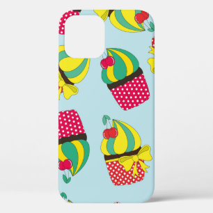 sweet pattern design. Vintage illustration iPhone 12 Case