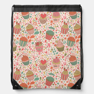Sweet pattern drawstring bag