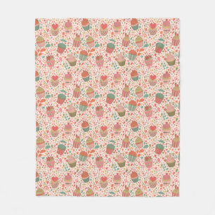 Sweet pattern fleece blanket