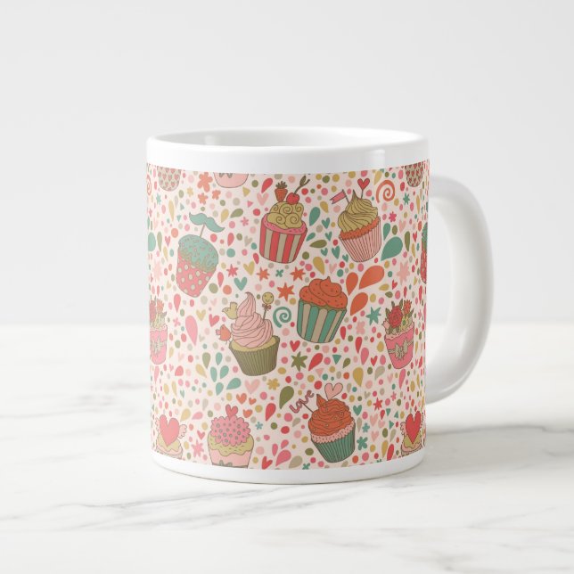 Sweet pattern giant coffee mug (Front Right)