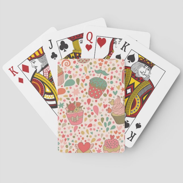 Sweet pattern poker cards (Back)