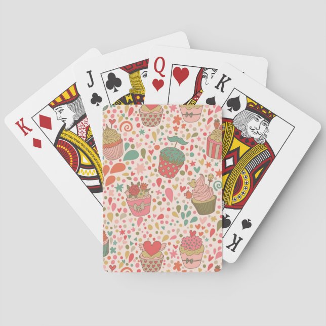 Sweet pattern poker cards (Back)