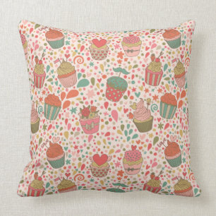 Sweet pattern throw pillow
