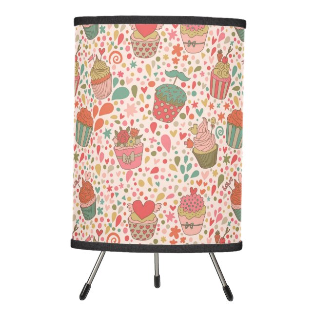 Sweet pattern tripod lamp (Front)
