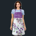 Sweet Pea All-Over Print Apron<br><div class="desc">Cook in style with this lovely sweet pea personalized apron! Perfect for bridal showers,  weddings,  birthdays,  Mother's Day,  housewarming gifts,  or just because!</div>