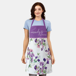 Sweet Pea All-Over Print Apron
