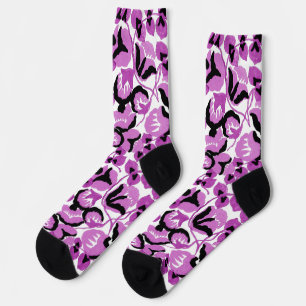 Sweet Pea (Berry) Fine Art Socks