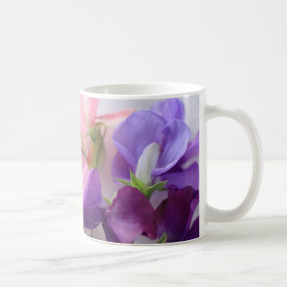 Sweet pea bouquet coffee mug