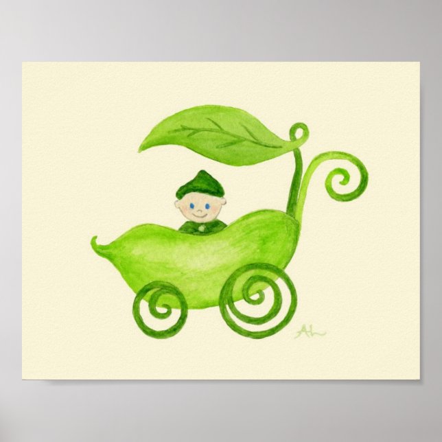 Sweet Pea Boy art poster print (Front)