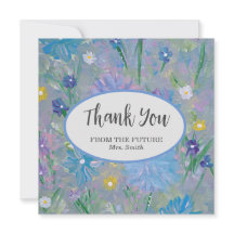 Sweet Pea Bridal Shower Thank You Card