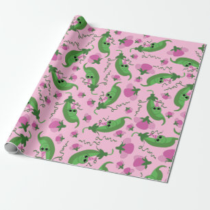 Sweet Pea Cute 1st Birthday Party Wrapping Paper