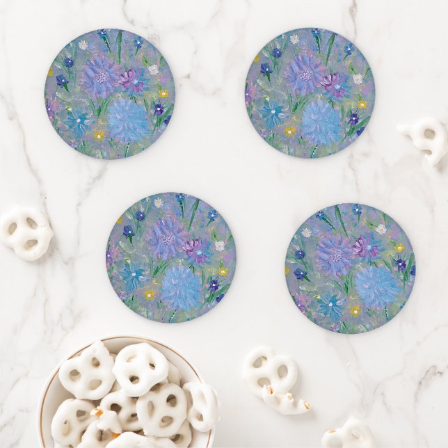 Sweet Pea Floral Coasters (In Situ)