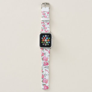Sweet Pea: Floral Summer Texture. Apple Watch Band