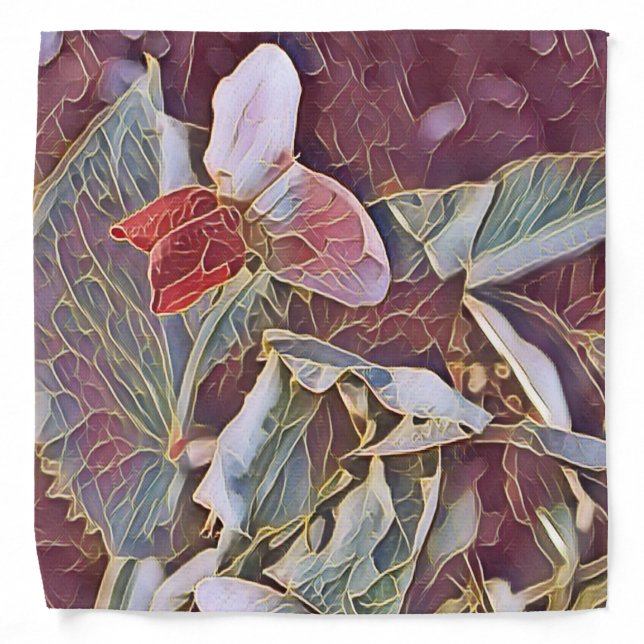 SWEET PEA FLOWERS   BANDANA (Front)