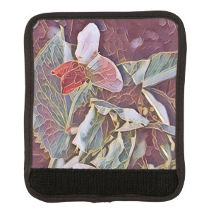 SWEET PEA FLOWERS LUGGAGE HANDLE WRAP