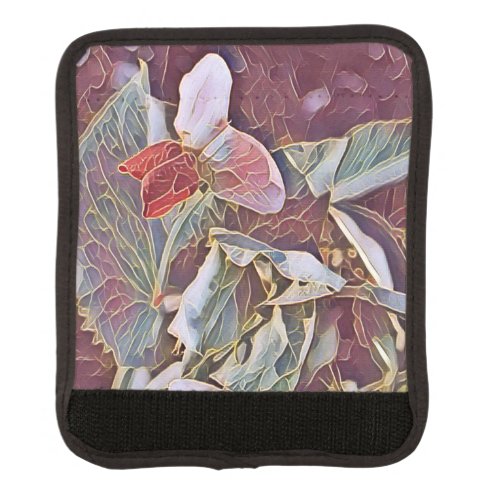 SWEET PEA FLOWERS  LUGGAGE HANDLE WRAP