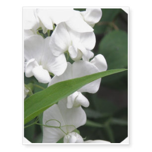 Sweet Pea Flowers Temporary Tattoos