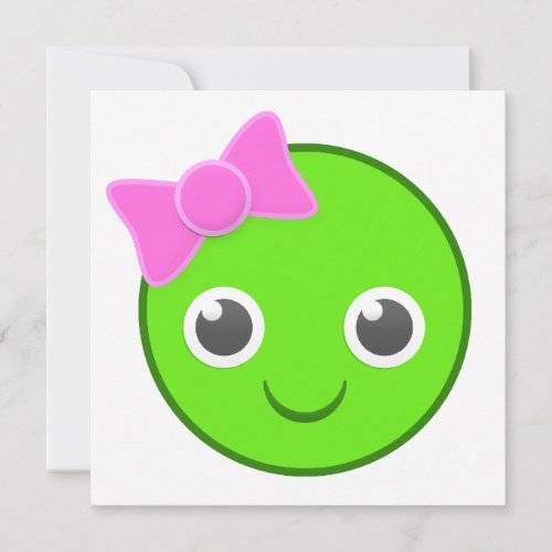 Sweet Pea Folded Greeting Card Blank