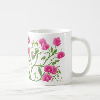 Sweet Pea Garden Flowers Mug