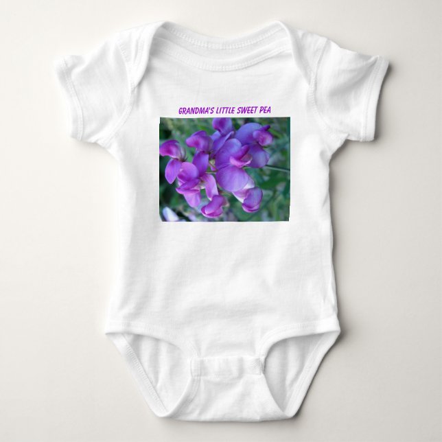 Sweet Pea, Grandma's Little Sweet Pea Baby Bodysuit (Front)