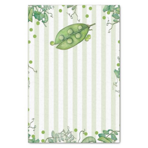 Sweet Pea Green Whimsical Polka Dot Baby Shower Tissue Paper