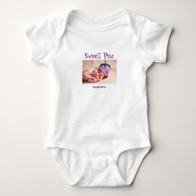 Sweet Pea HAMbWG Baby T-Shirt Baby Bodysuit (Front)