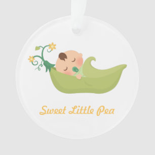 Sweet Pea in a Pod Baby Boy Nursery Room Decor Ornament