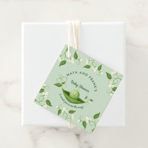 Sweet Pea in a Pod Baby Shower  Favor Tags