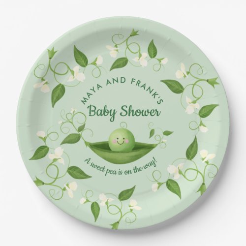 Sweet Pea in a Pod Baby Shower    Paper Plates