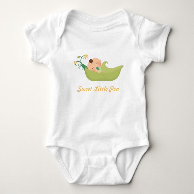 Sweet Pea in a Pod For Baby Boy Baby Bodysuit (Front)