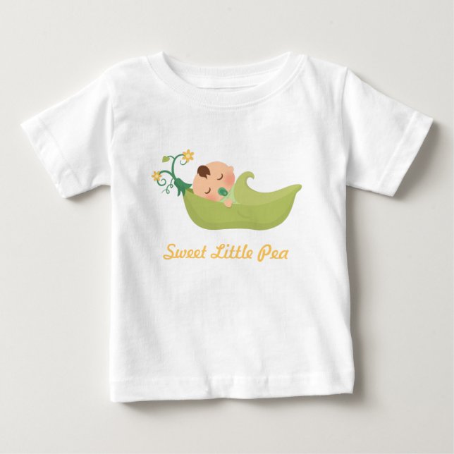 Sweet Pea in a Pod For Baby Boy Baby T-Shirt (Front)