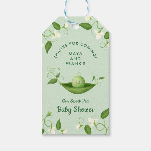 Sweet Pea in a Pod Gender Neutral Gift Tag