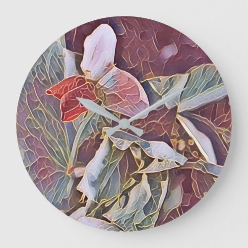 SWEET PEA   LARGE CLOCK