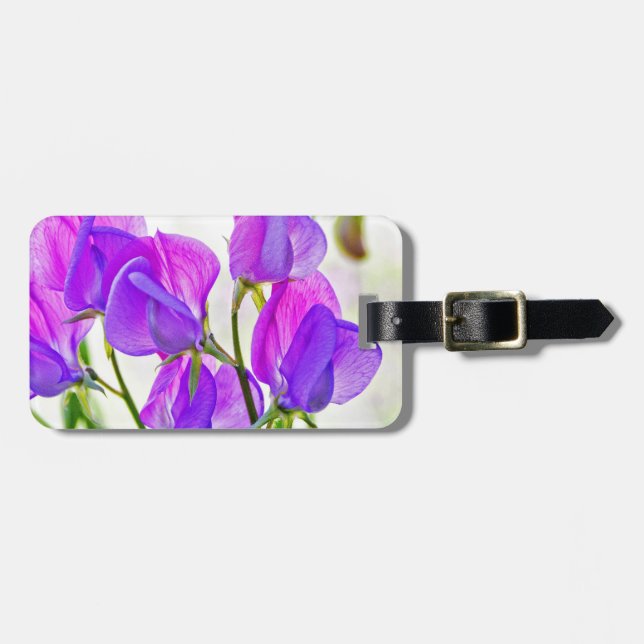 Sweet Pea Luggage Tag (Front Horizontal)