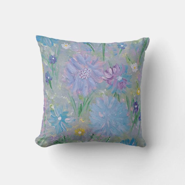 Sweet Pea Outdoor Accent Pillow 16"x16" (Front)